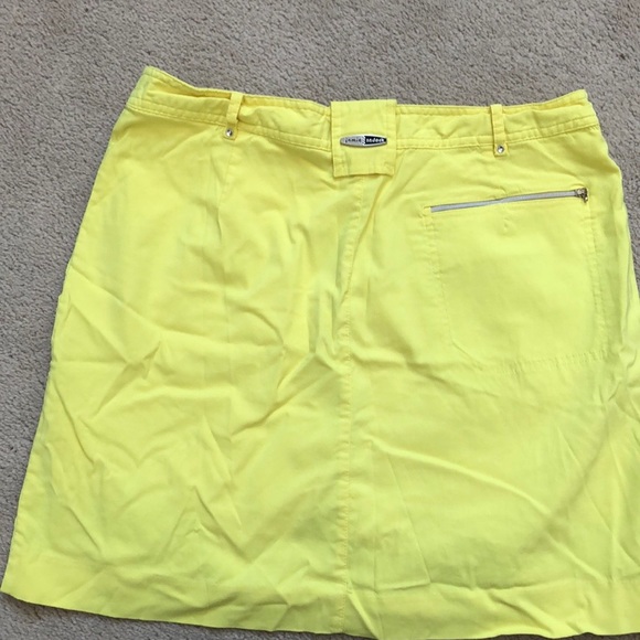 Jamie Sadock yellow golf skort - size 10 - Picture 2 of 3